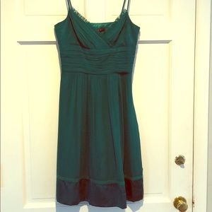 LAUNDRY by Shelli Segal Teal Silk Dress